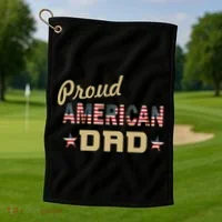 Proud Army Dad Golf Towel thumb 1