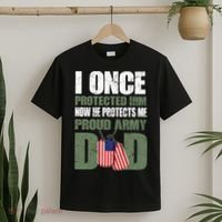 Proud Army Dad Of An American Soldier T-Shirt thumb 2