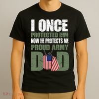 Proud Army Dad Of An American Soldier T-Shirt thumb 3