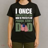 Proud Army Dad Of An American Soldier T-Shirt thumb 4