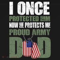 Proud Army Dad Of An American Soldier T-Shirt thumb 7