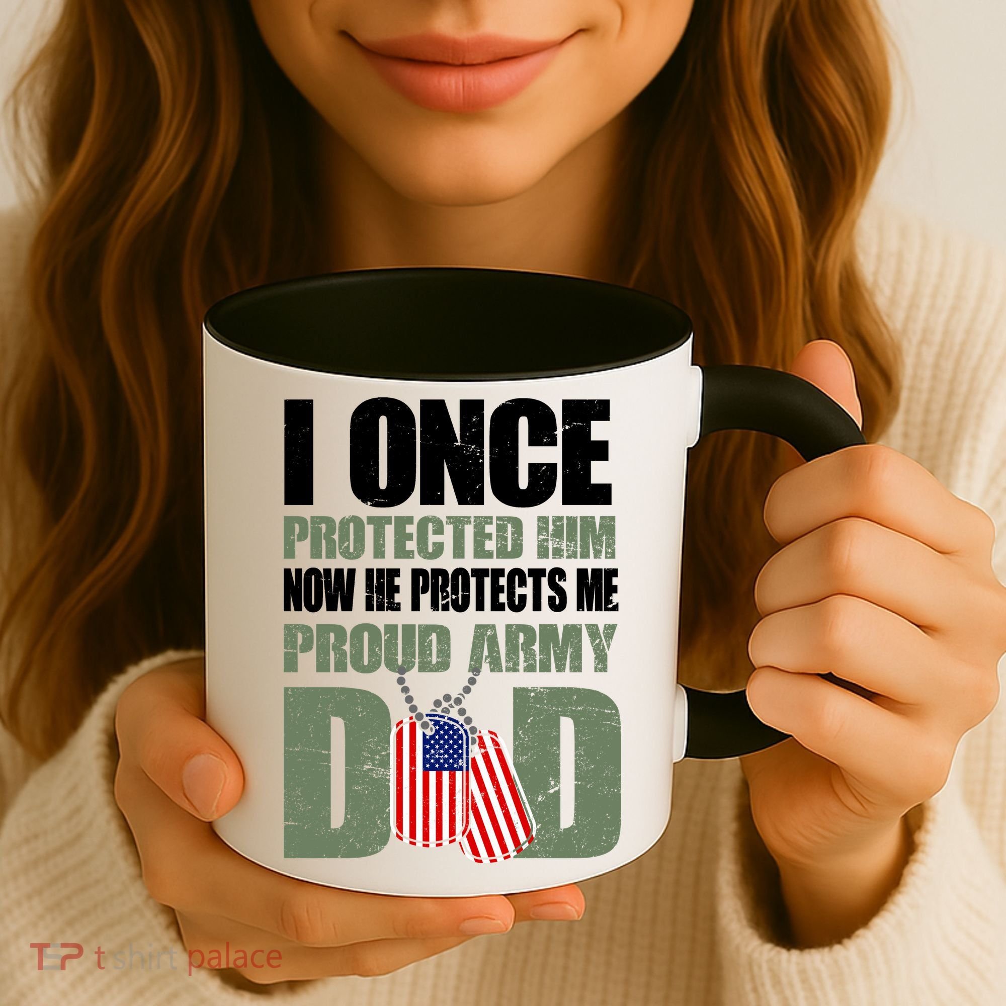 Proud Army Dad Of An American Soldier Coffee Mug