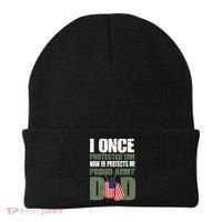 Proud Army Dad Of An American Soldier Beanie thumb 0