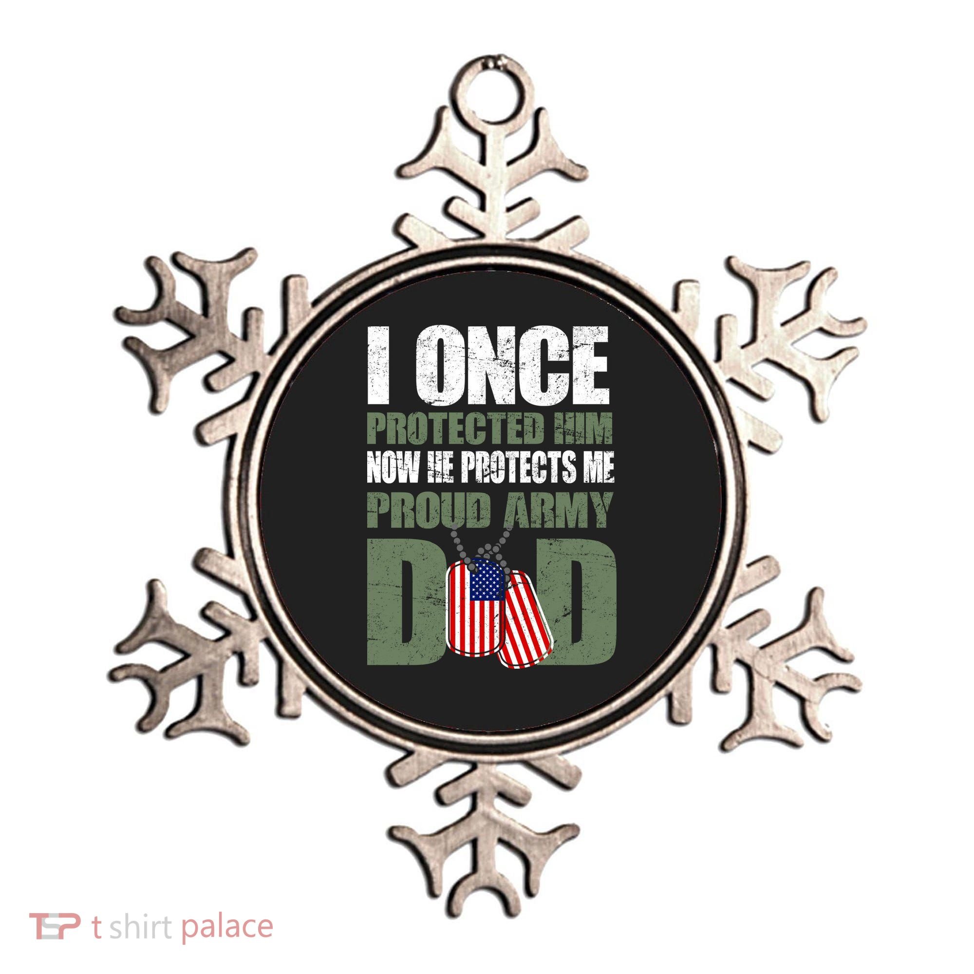 Proud Army Dad Of An American Soldier Ornament