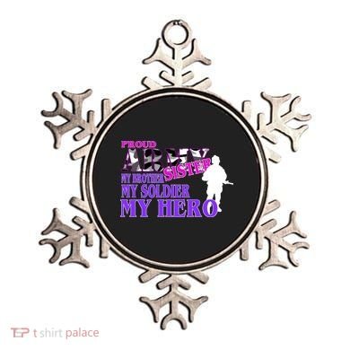 Proud Army Sister My Brother Soldier Hero Ornament