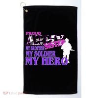 Proud Army Sister My Brother Soldier Hero Golf Towel thumb 0
