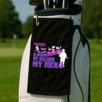 Proud Army Sister My Brother Soldier Hero Golf Towel thumb 2