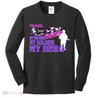 Proud Army Sister My Brother Soldier Hero Kids Long Sleeve Shirt thumb 0
