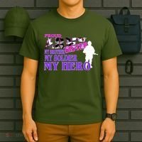 Proud Army Sister My Brother Soldier Hero T-Shirt thumb 6