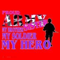 Proud Army Sister My Brother Soldier Hero Santa Hat thumb 1