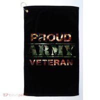 Proud Army Veteran Golf Towel thumb 0