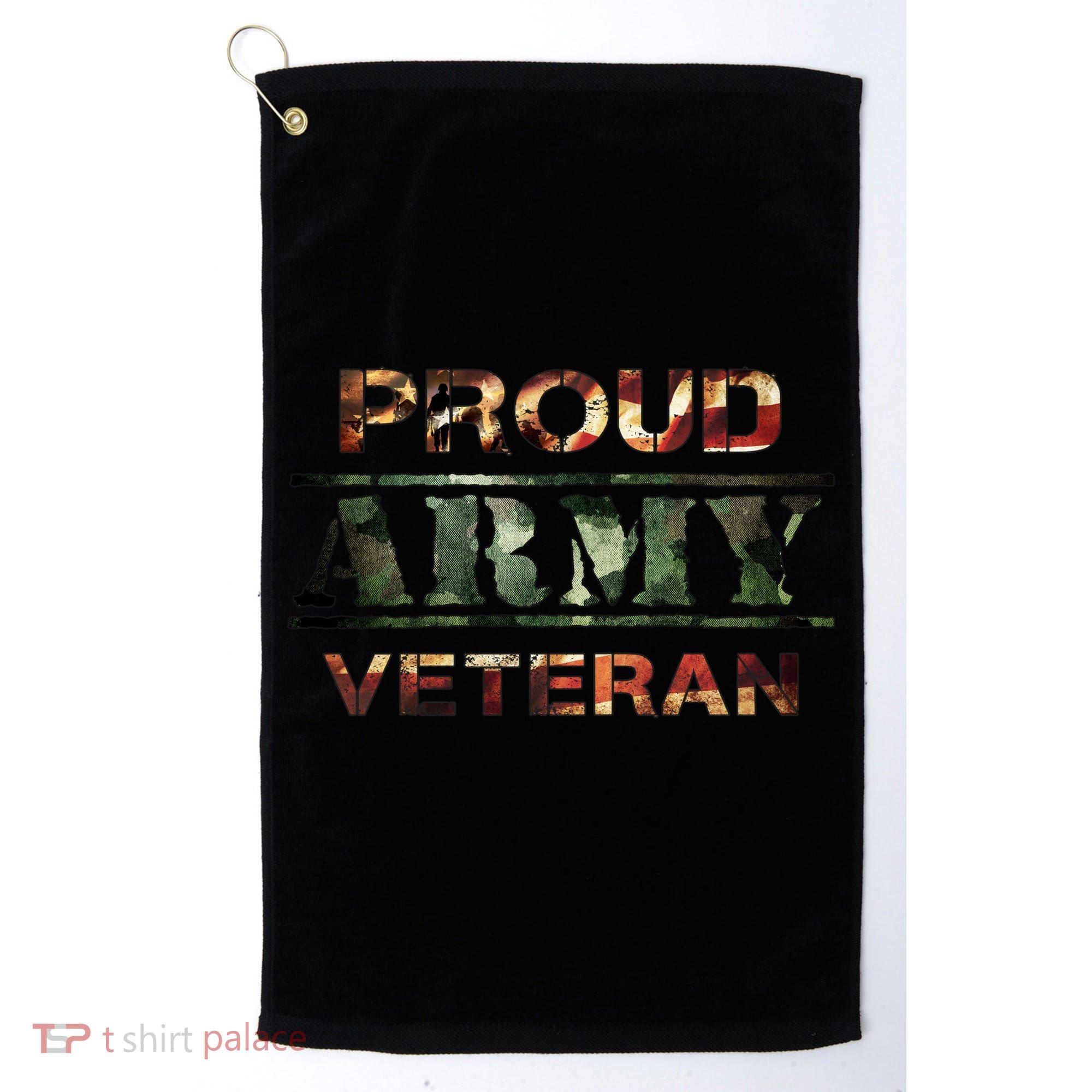 Proud Army Veteran Golf Towel