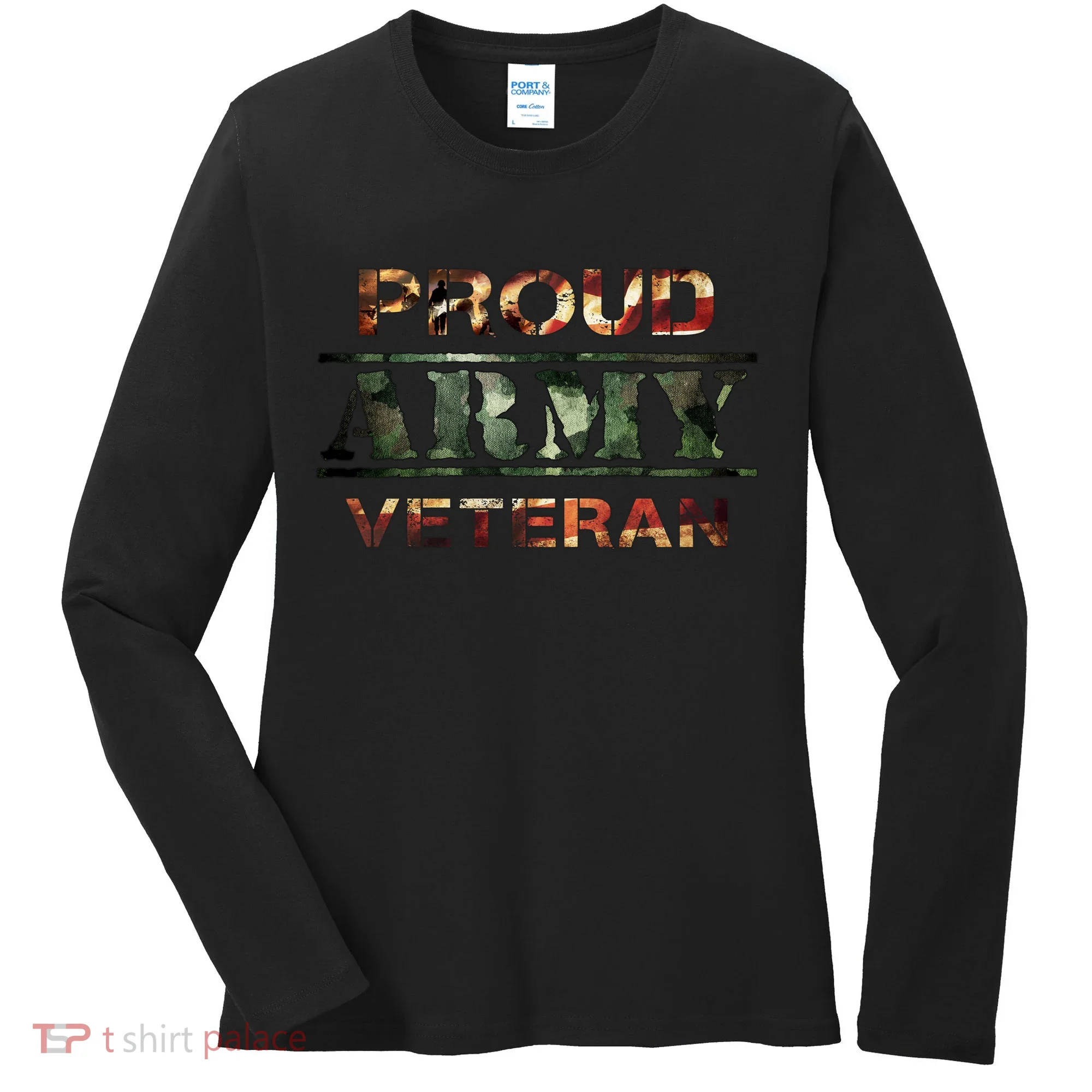 Proud Army Veteran Women's Long Sleeve Shirt