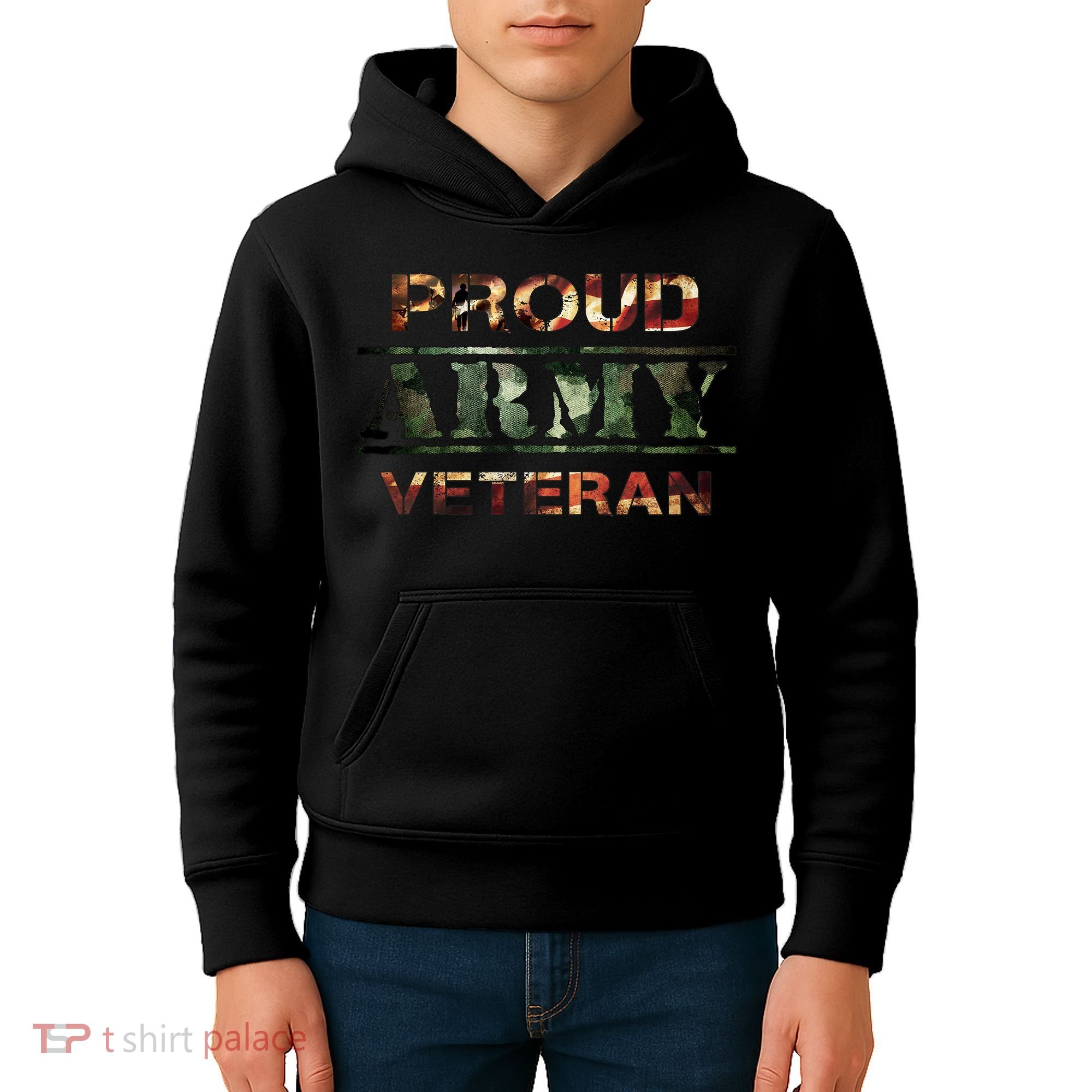 Proud Army Veteran Kids Hoodie