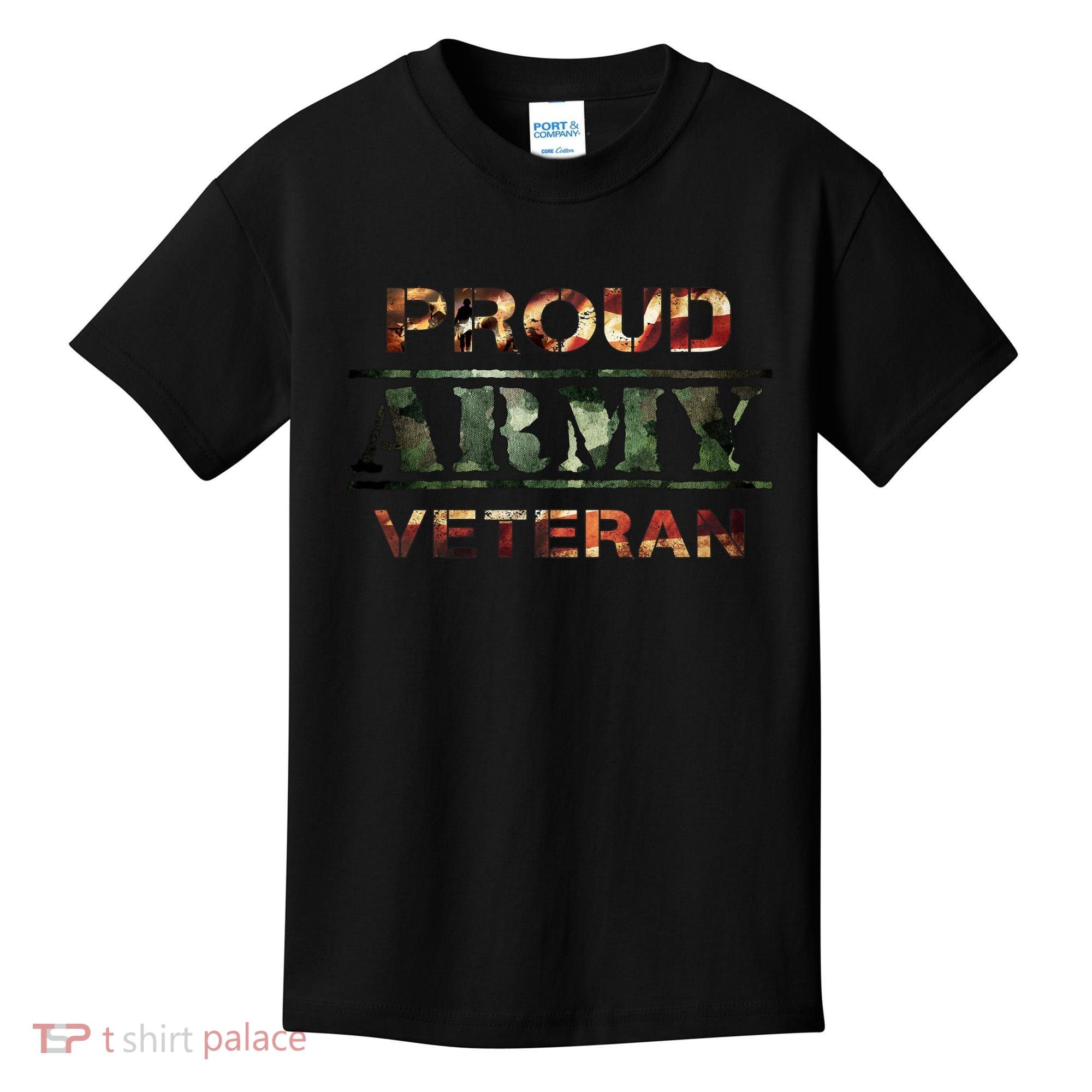 Proud Army Veteran Kids T-Shirt