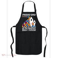 Proud Autism Dad Of The Toughest Boy I Know Apron thumb 0