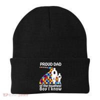 Proud Autism Dad Of The Toughest Boy I Know Beanie thumb 0