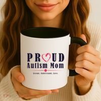 Proud Autism Mom Accept Understand Love Coffee Mug thumb 3