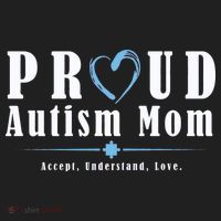 Proud Autism Mom Accept Understand Love Golf Towel thumb 3