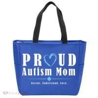 Proud Autism Mom Accept Understand Love Tote Bag thumb 0