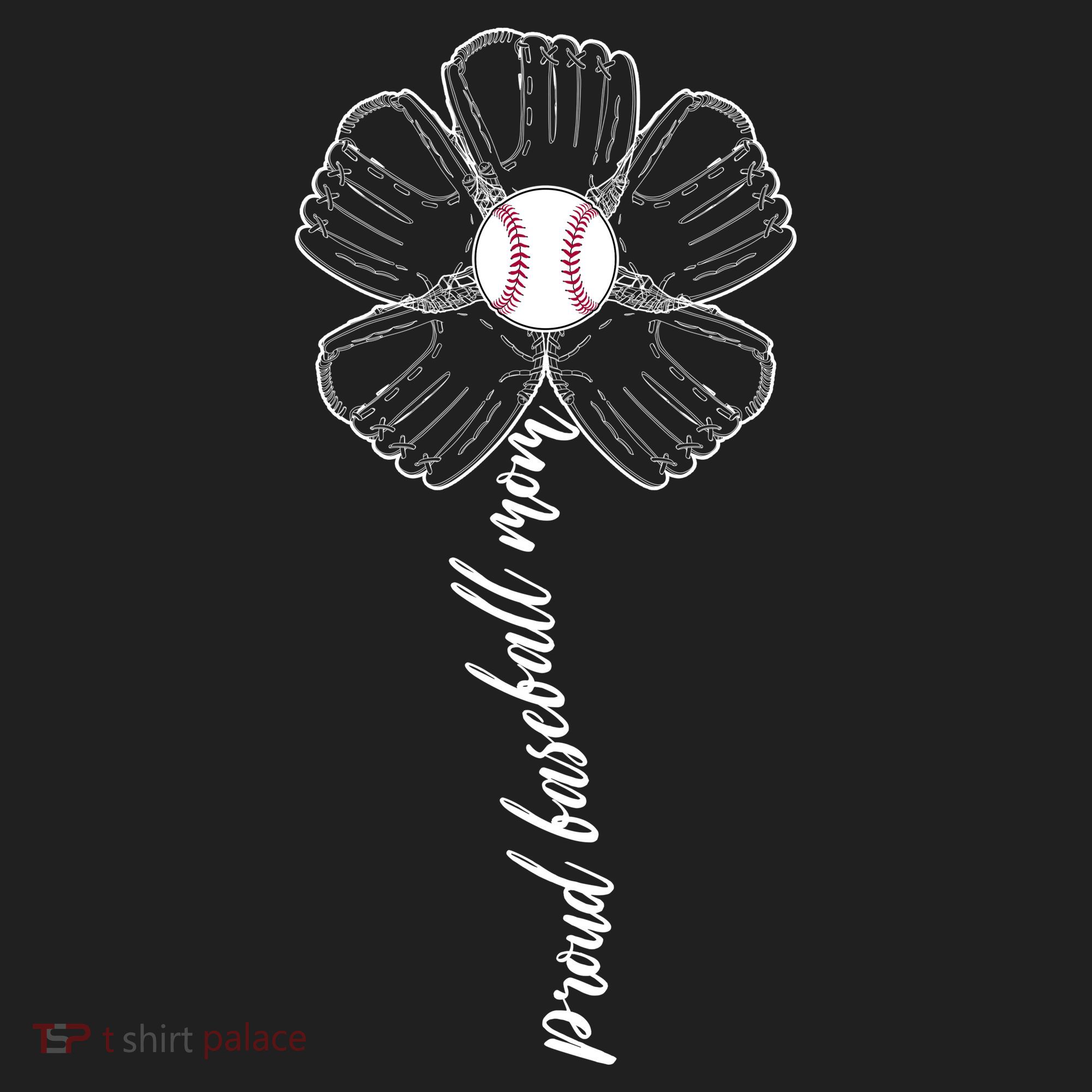 Proud Baseball Mom Flower Beanie