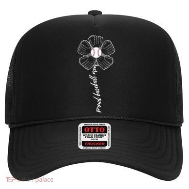 Proud Baseball Mom Flower Hat