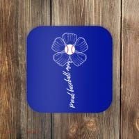 Proud Baseball Mom Flower Coaster thumb 0