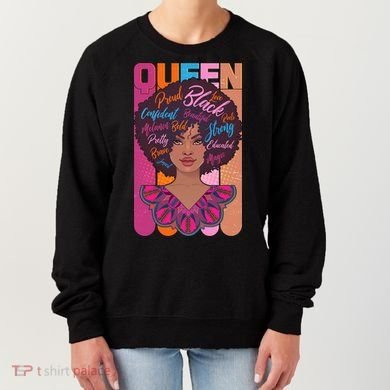 Proud Black African American Queen Women's Sweatshirt