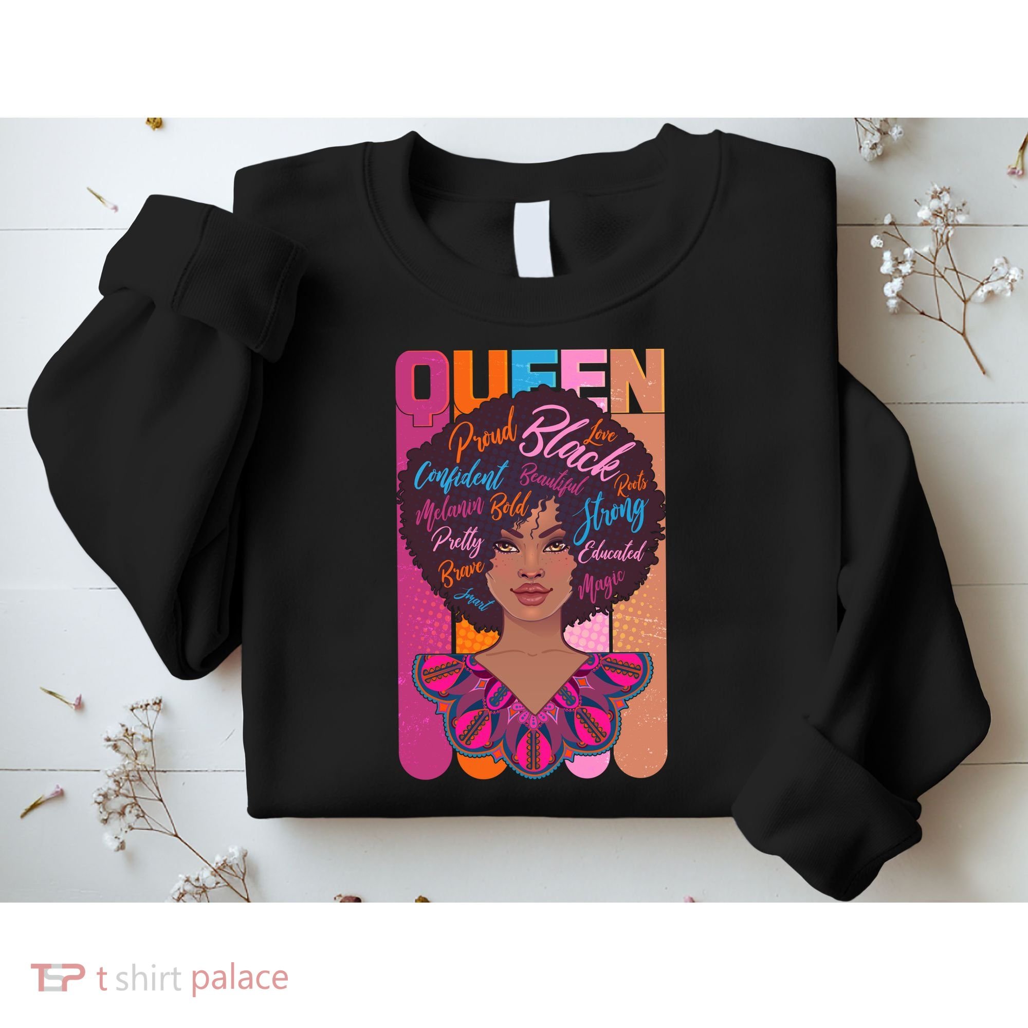 Proud Black African American Queen Sweatshirt