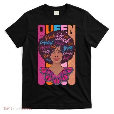 Proud Black African American Queen T-Shirt