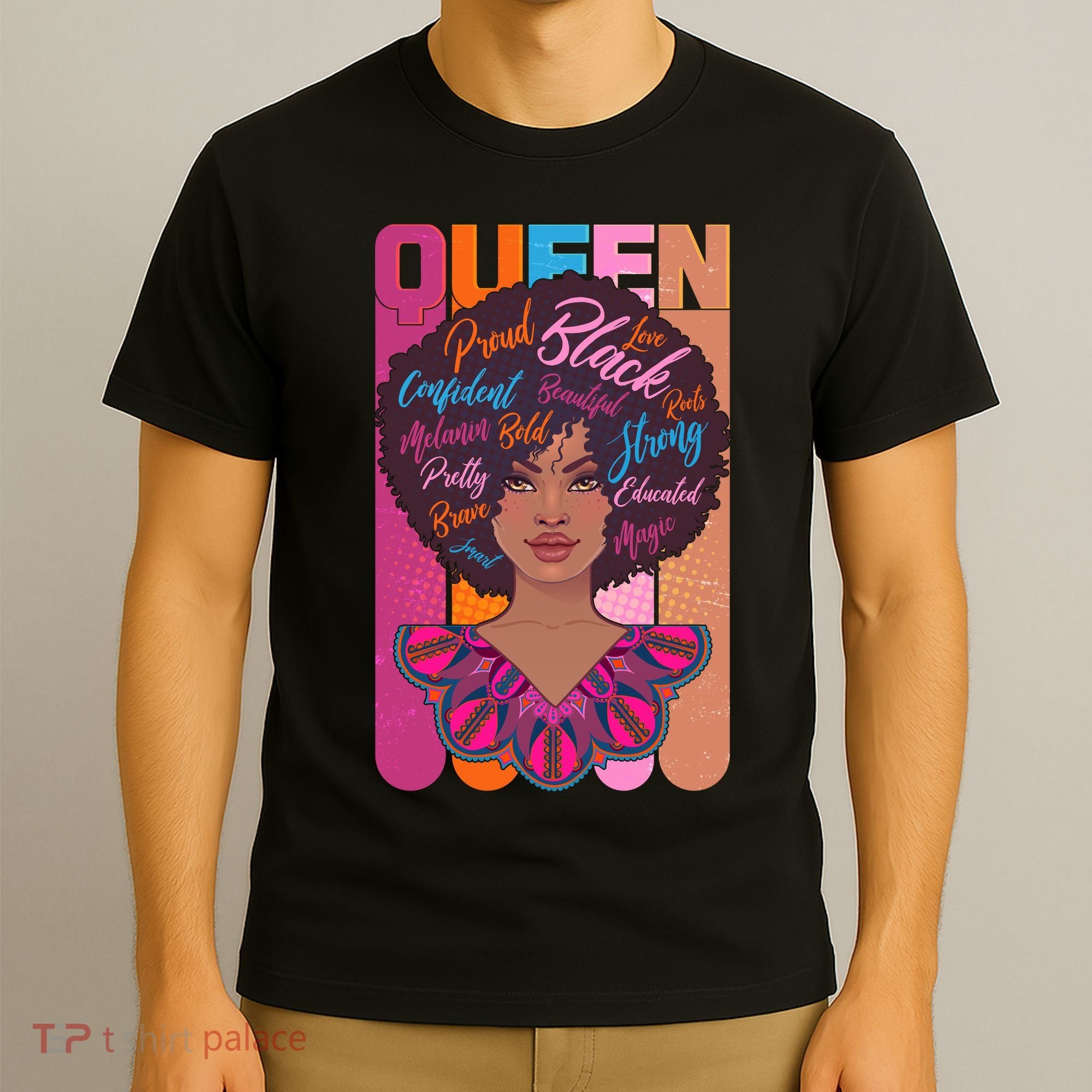 Proud Black African American Queen T-Shirt