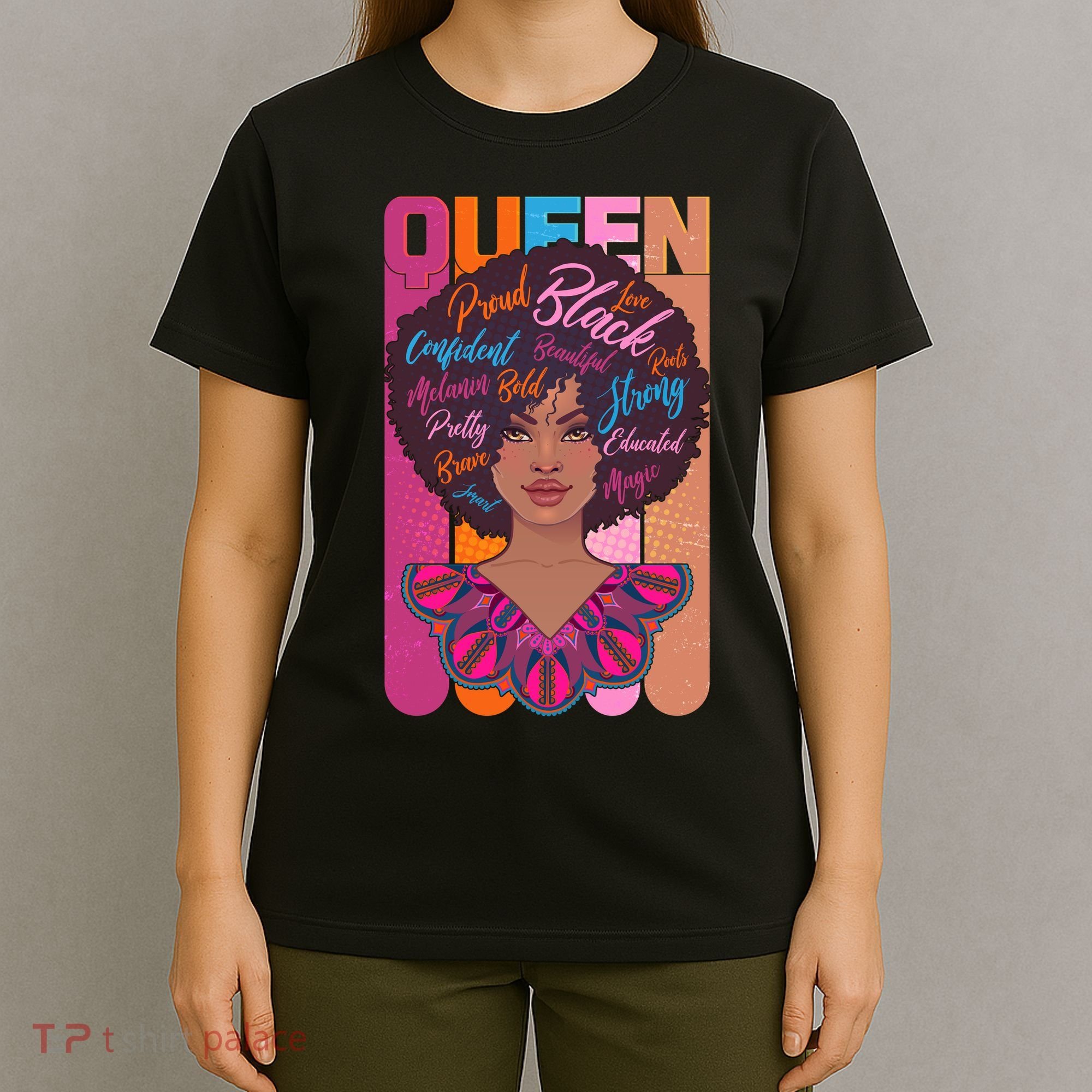 Proud Black African American Queen T-Shirt