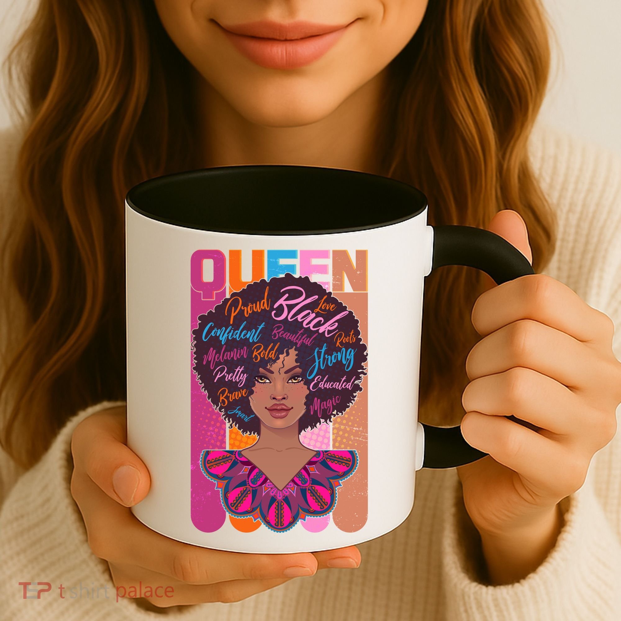 Proud Black African American Queen Coffee Mug