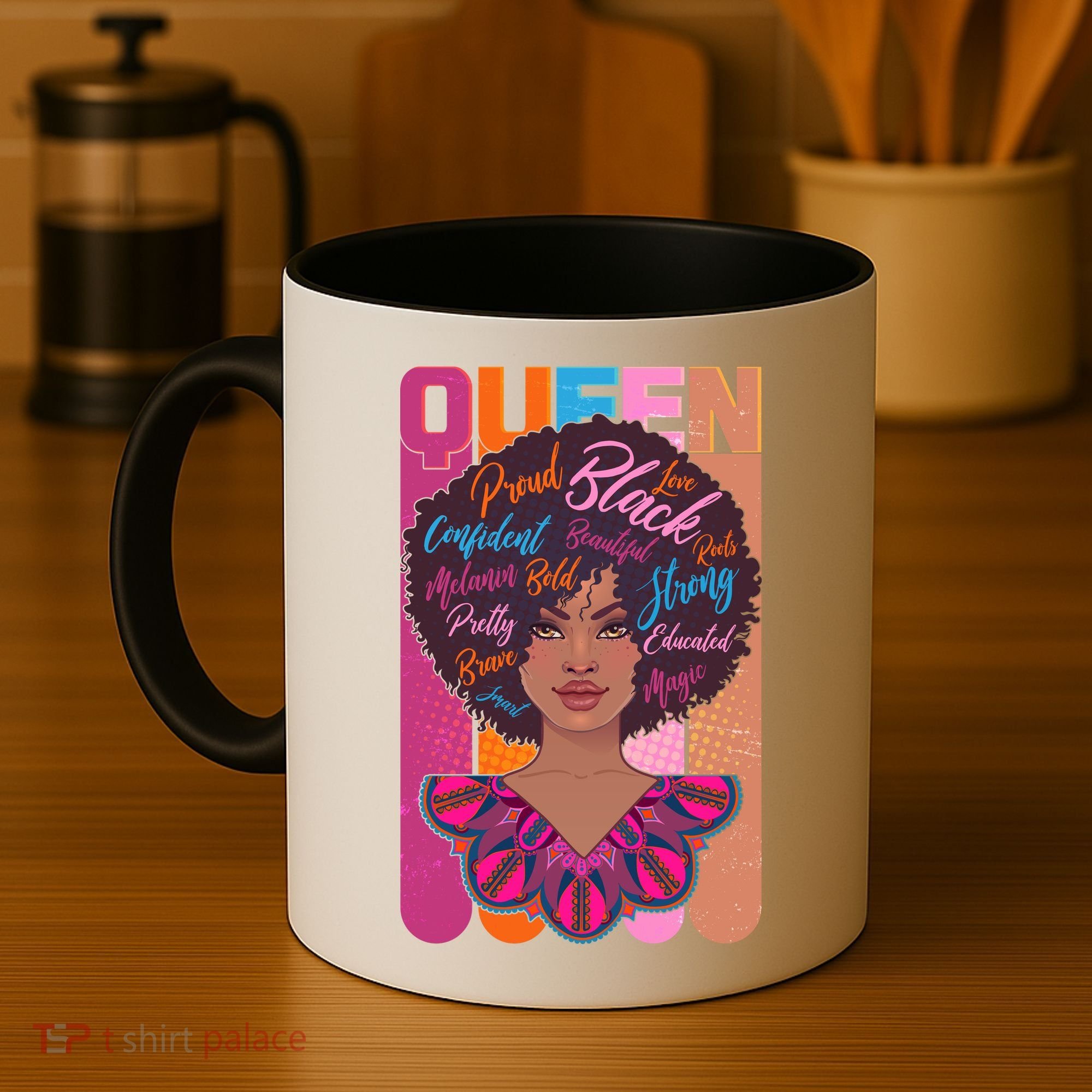 Proud Black African American Queen Coffee Mug