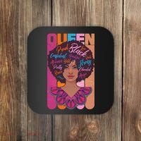 Proud Black African American Queen Coaster thumb 0
