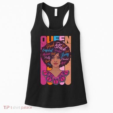 Proud Black African American Queen Women's Tank Top