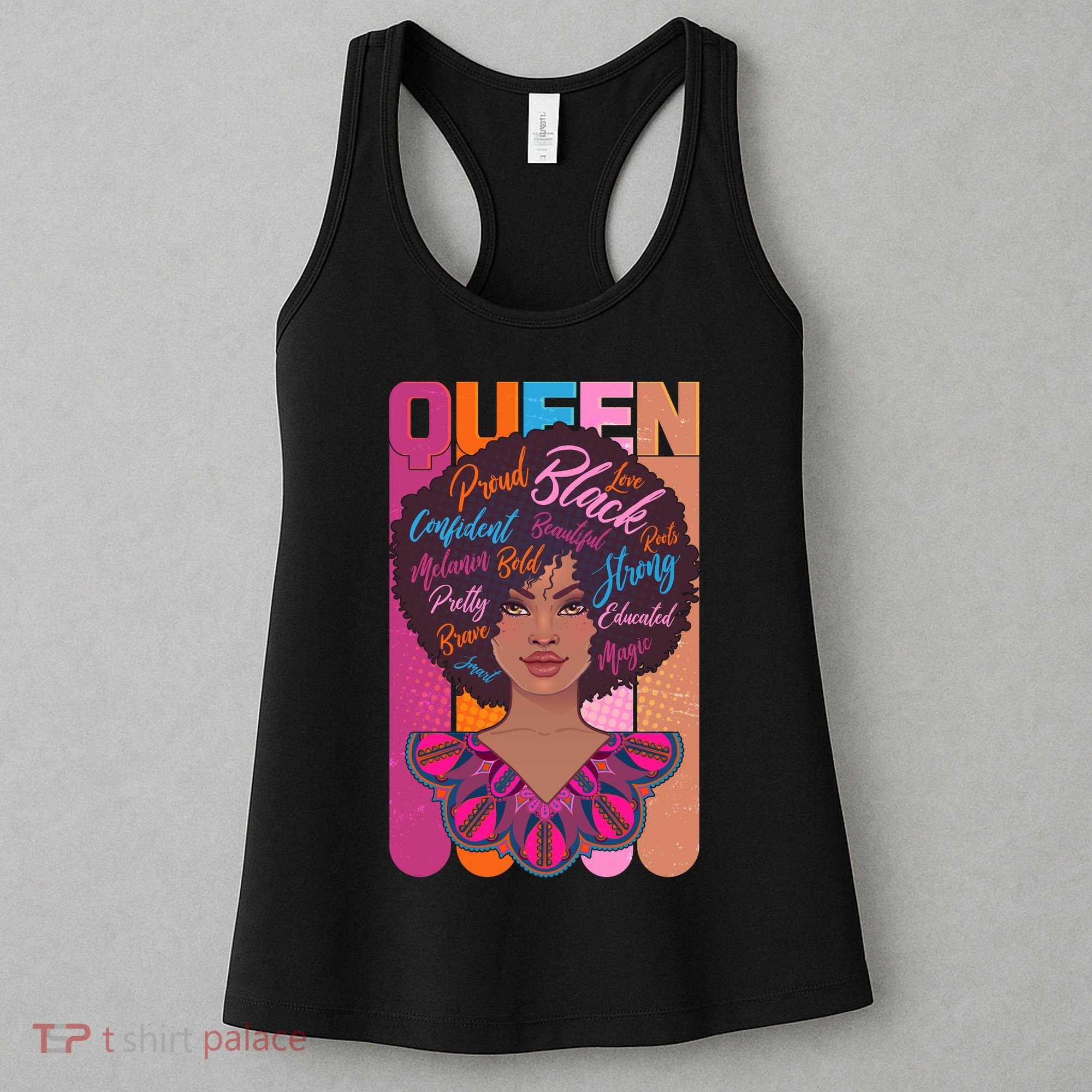 Proud Black African American Queen Women's Tank Top