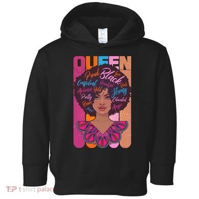 Proud Black African American Queen Toddler Hoodie