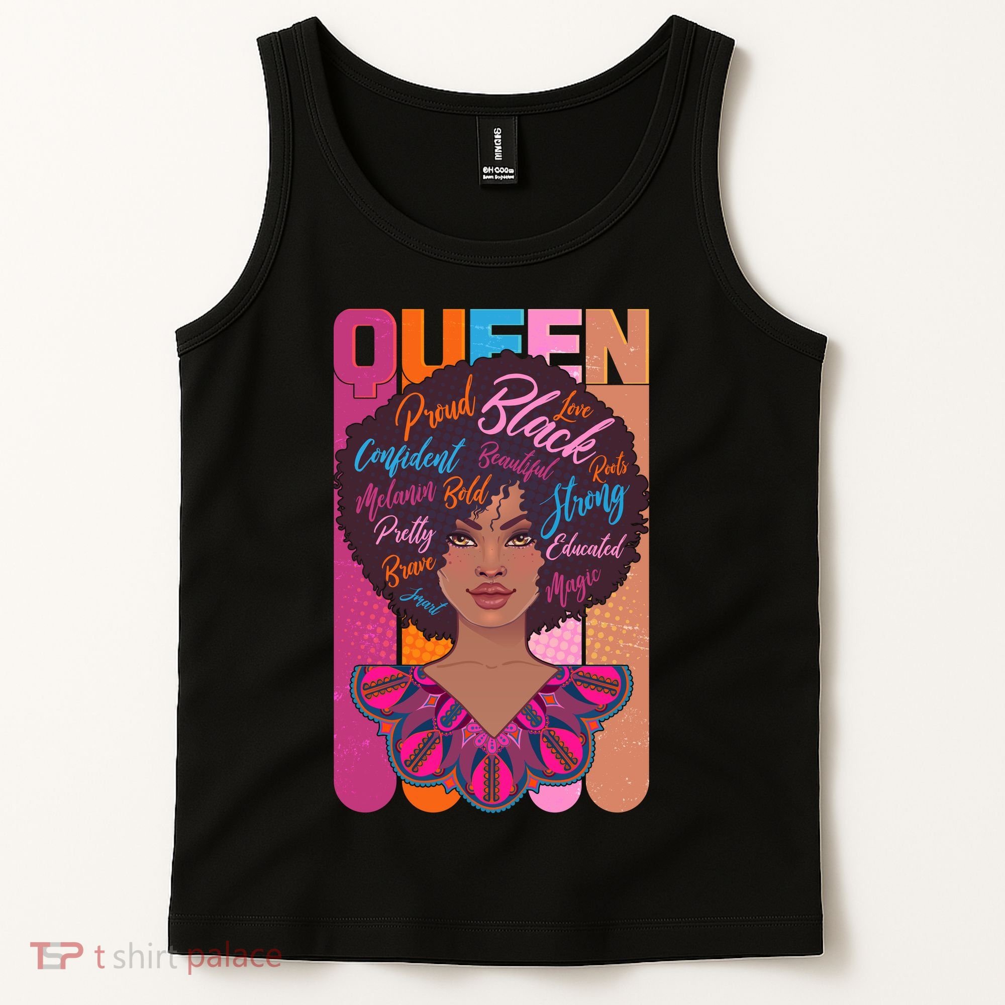Proud Black African American Queen Tank Top
