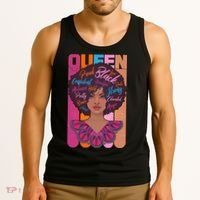 Proud Black African American Queen Tank Top thumb 3