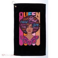 Proud Black African American Queen Golf Towel thumb 0