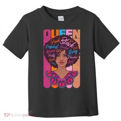 Proud Black African American Queen Toddler T-Shirt