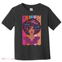 Proud Black African American Queen Toddler T-Shirt thumb 0