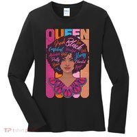 Proud Black African American Queen Women's Long Sleeve Shirt thumb 0