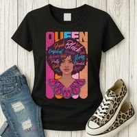 Proud Black African American Queen Women's T-Shirt thumb 3