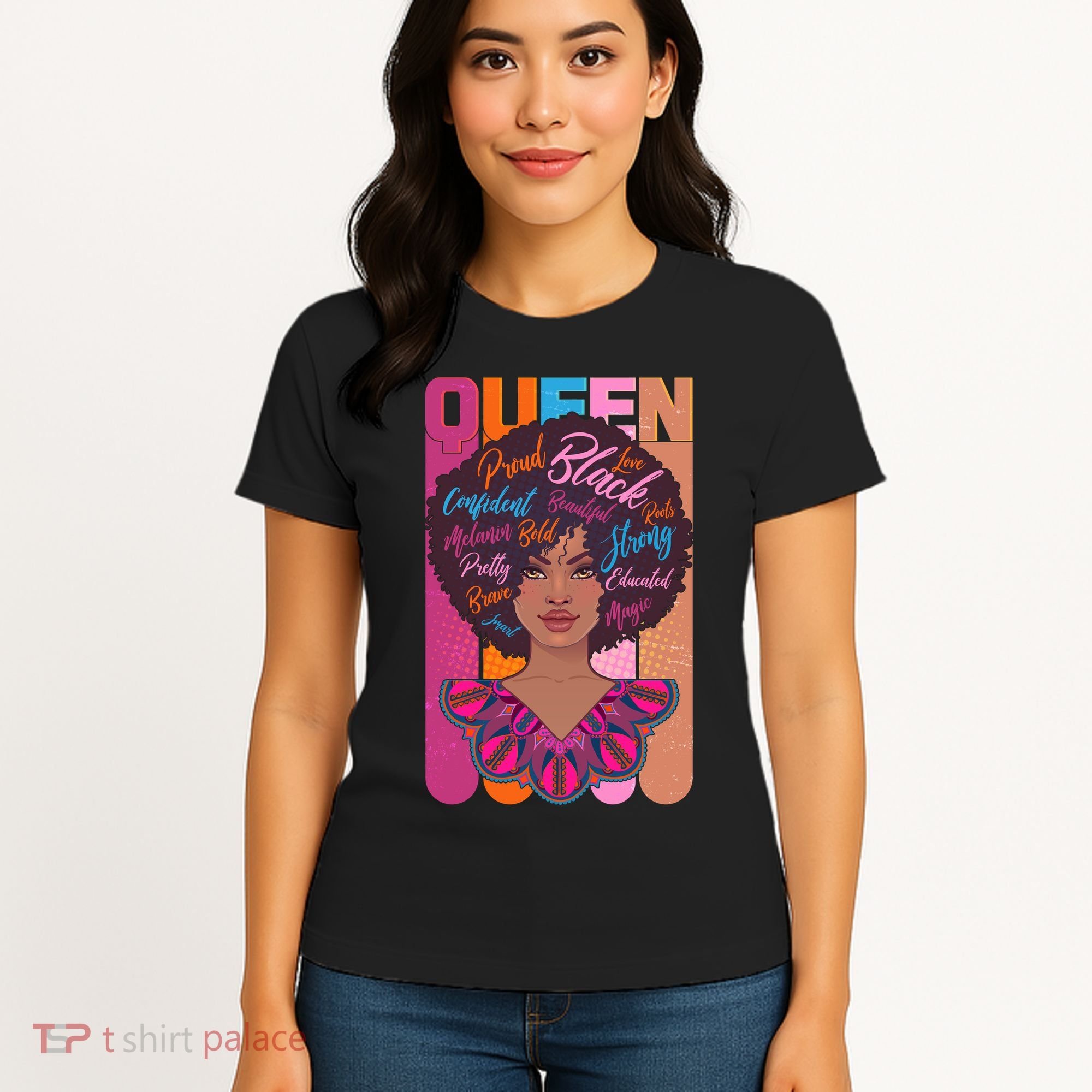 Proud Black African American Queen Women's T-Shirt
