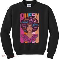 Proud Black African American Queen Kids Sweatshirt thumb 0