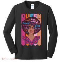 Proud Black African American Queen Kids Long Sleeve Shirt thumb 0