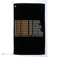Proud Black Women Are Amazing Golf Towel thumb 0