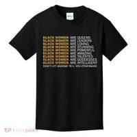 Proud Black Women Are Amazing Kids T-Shirt thumb 0